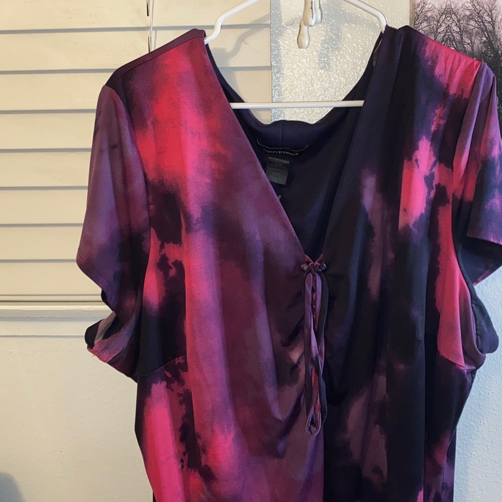 Purple Tie Dye Dress